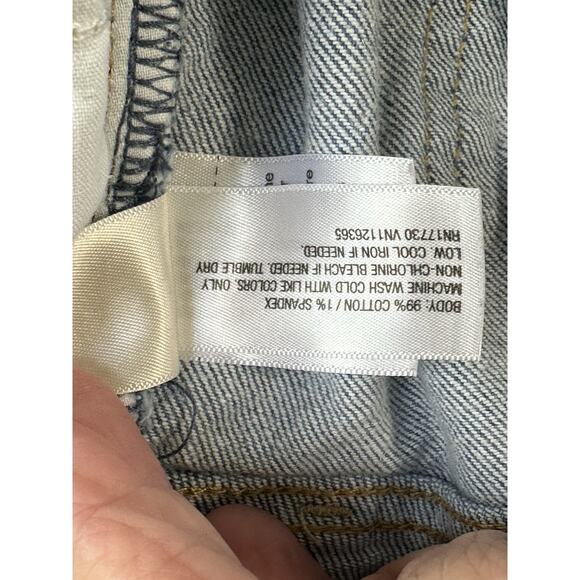 Women's High-Rise Wide Leg Jeans Universal Thread Light Wash 14R Raw Hem Grunge - Picture 16 of 16